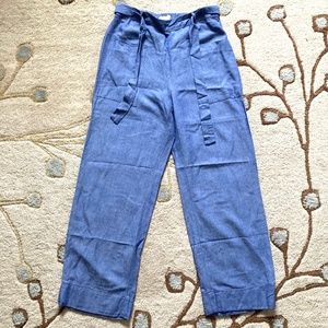 Zara Girls Wide Leg Relaxed Linen Pants Size 13/14